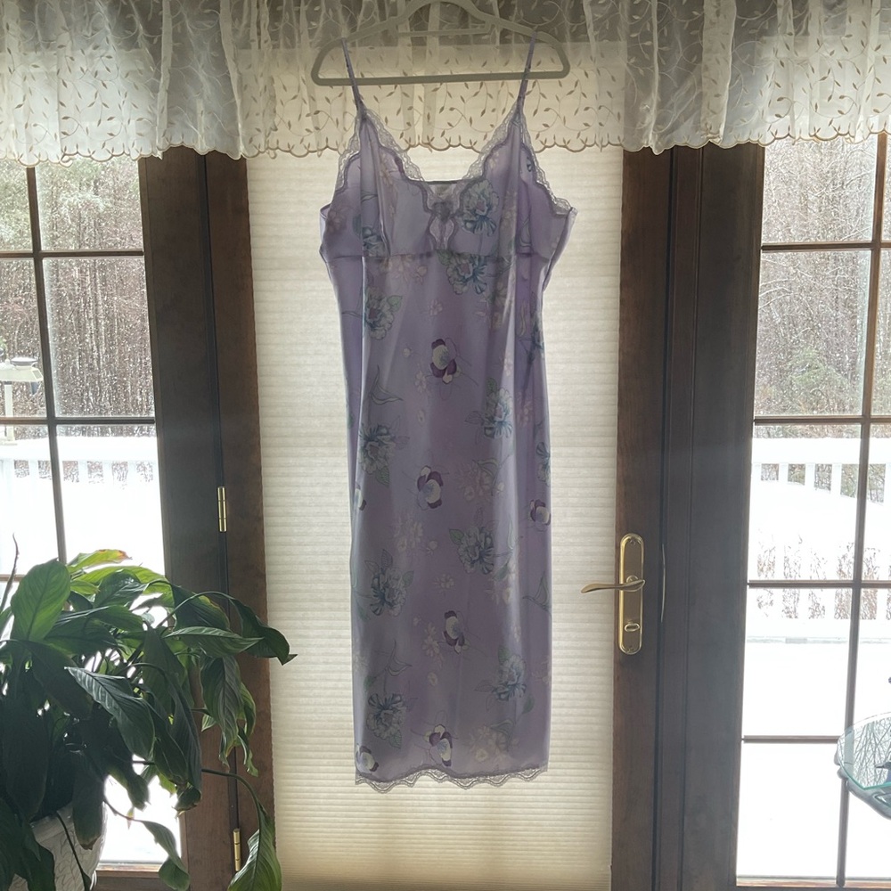 Gilligan & O'Malley Purple Floral Chemise